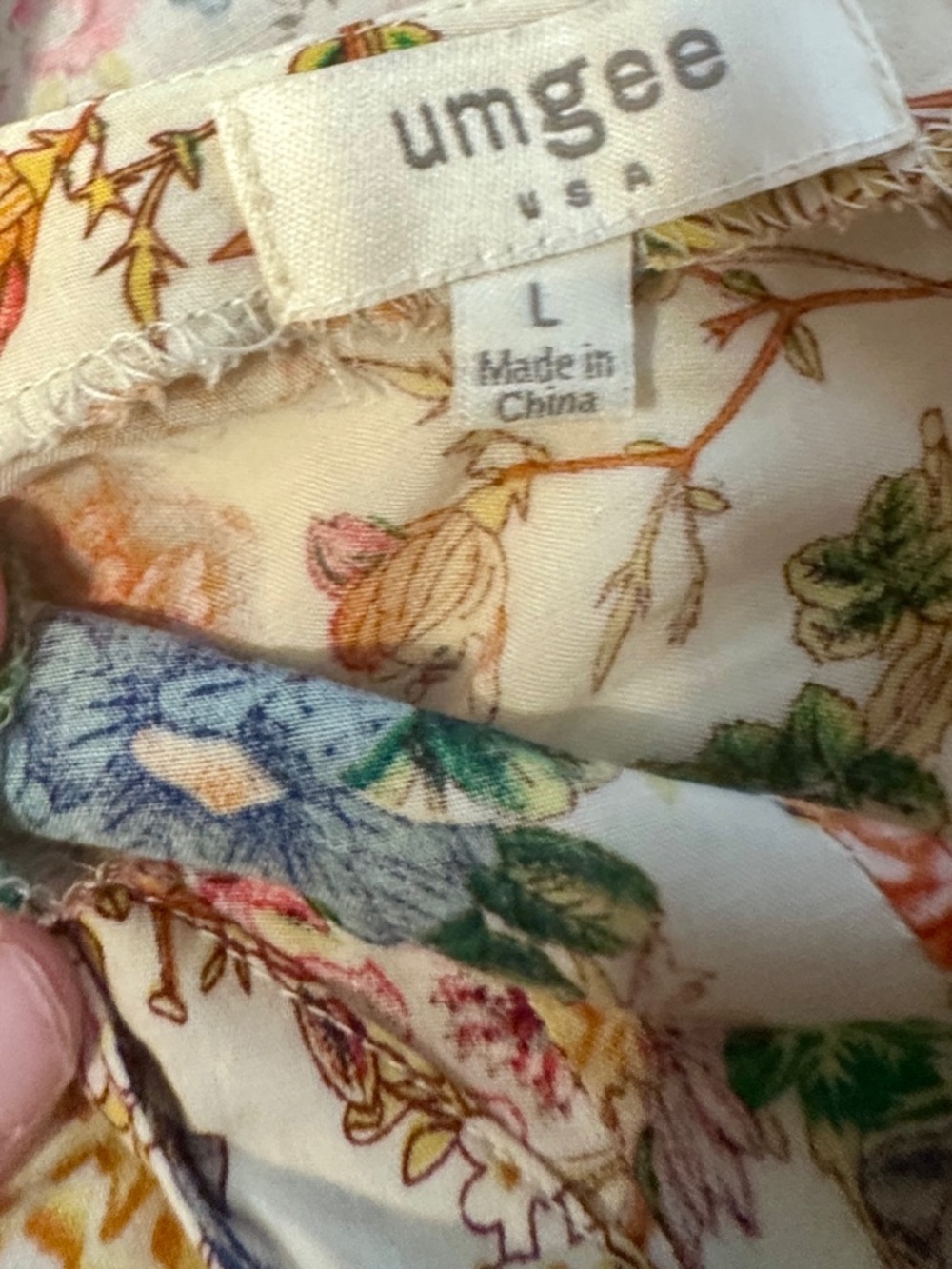 Umgee Floral Boho Dress – Size L - Picture 5 of 7